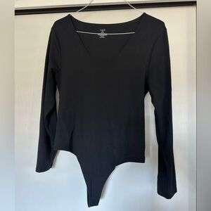 Nuuds long sleeve scoop neck bodysuit